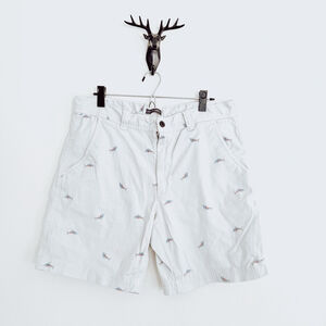 St John's Bay Men's Gray Fish Print Shorts Size 36